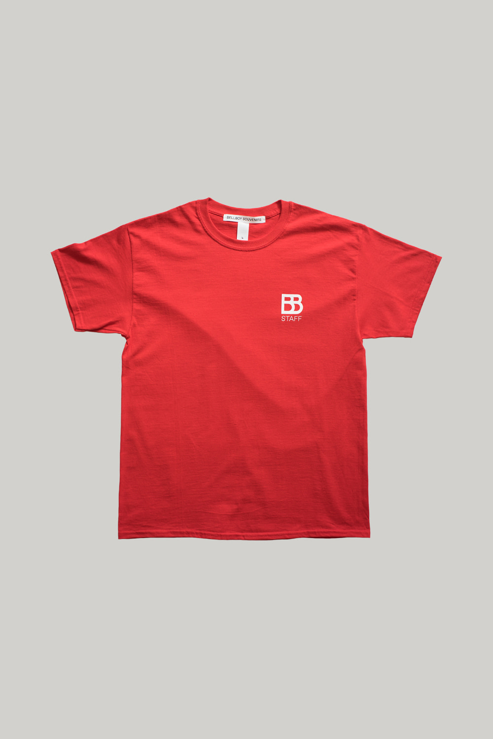 BELLBOY Staff T-Shirts - Red 티셔츠, 워시드 헤비웨이트 티셔츠, 옥스포드셔츠, 버튼다운셔츠, 메신저백, 캔버스백