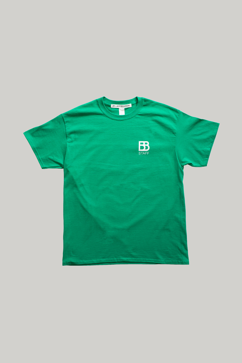 BELLBOY Staff T-Shirts - Kelly Green 티셔츠, 워시드 헤비웨이트 티셔츠, 옥스포드셔츠, 버튼다운셔츠, 메신저백, 캔버스백