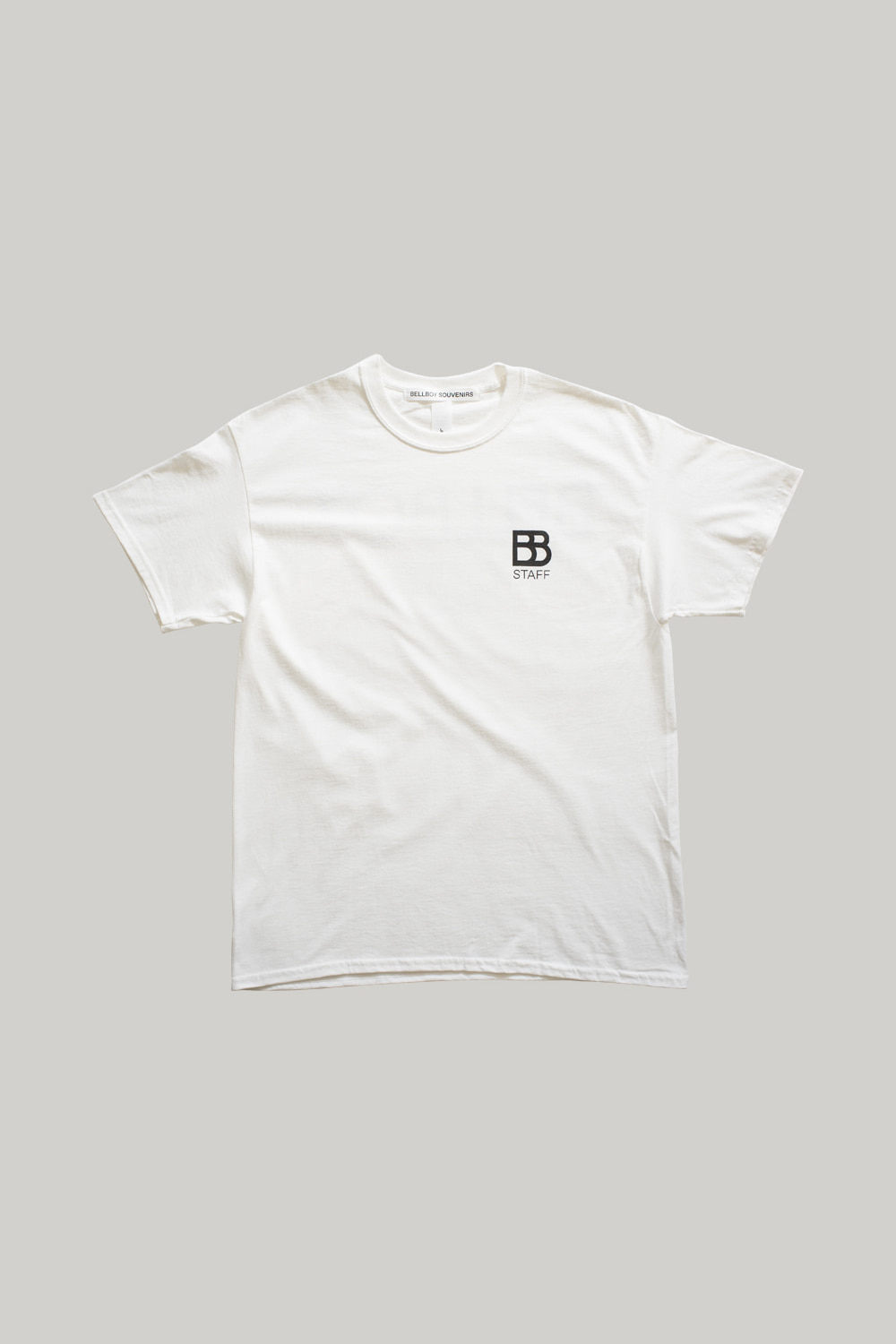 BELLBOY Staff T-Shirts - White 티셔츠, 워시드 헤비웨이트 티셔츠, 옥스포드셔츠, 버튼다운셔츠, 메신저백, 캔버스백